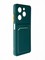 Накладка силиконовая Winter с кардхолдером для Infinix Hot 40i зеленая - фото 65142