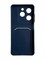 Накладка силиконовая Winter с кардхолдером для Infinix Hot 40i синяя - фото 65148