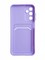 Накладка силиконовая Winter с кардхолдером для Samsung Galaxy A15 сиреневая - фото 65224
