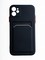 Накладка силиконовая Winter с кардхолдером для Apple iPhone 11 черная - фото 65647